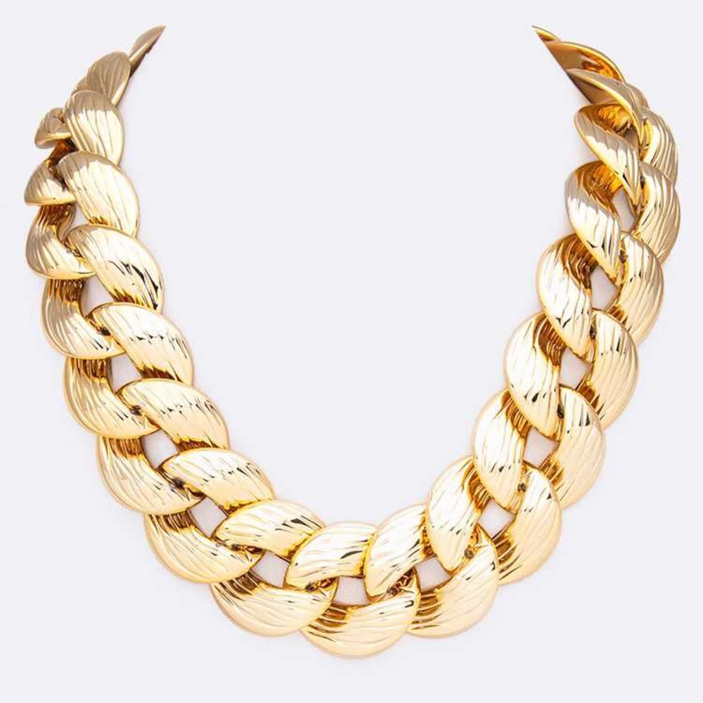 Cuban Chain Statement Necklace